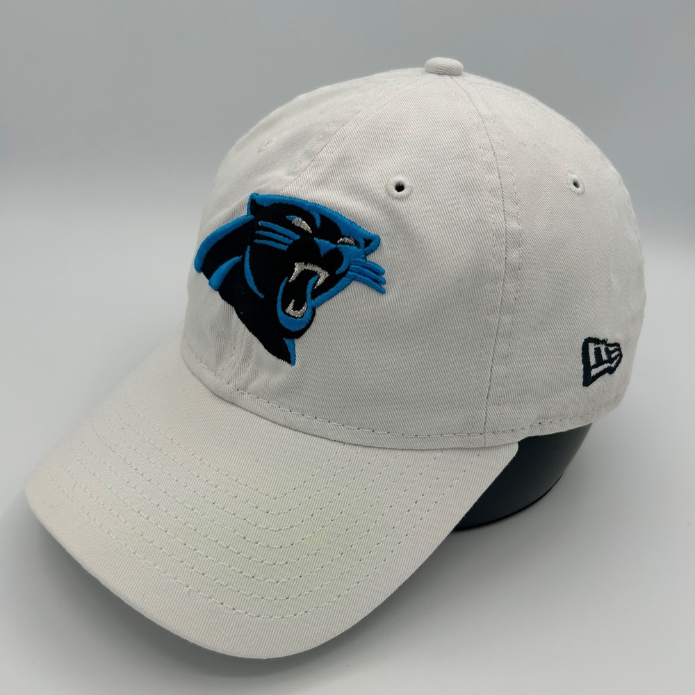 Carolina Panthers Hat New Era 9TWENTY Unisex OSFM White Cotton Sporty Casual